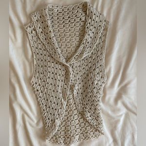 Handmade Crochet sleeveless cardigan